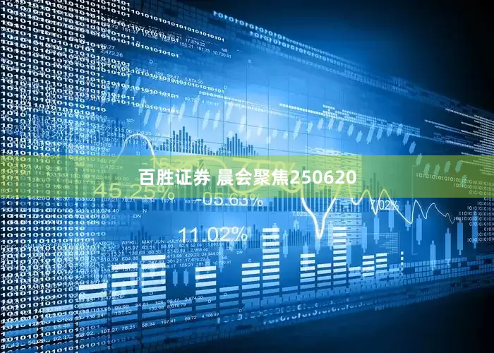 百胜证券 晨会聚焦250620